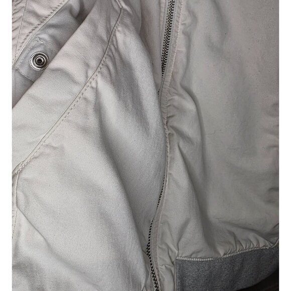 GAP Cotton Harrington Jacket XL Snow Cap White Zip Front Casual - Picture 7 of 10